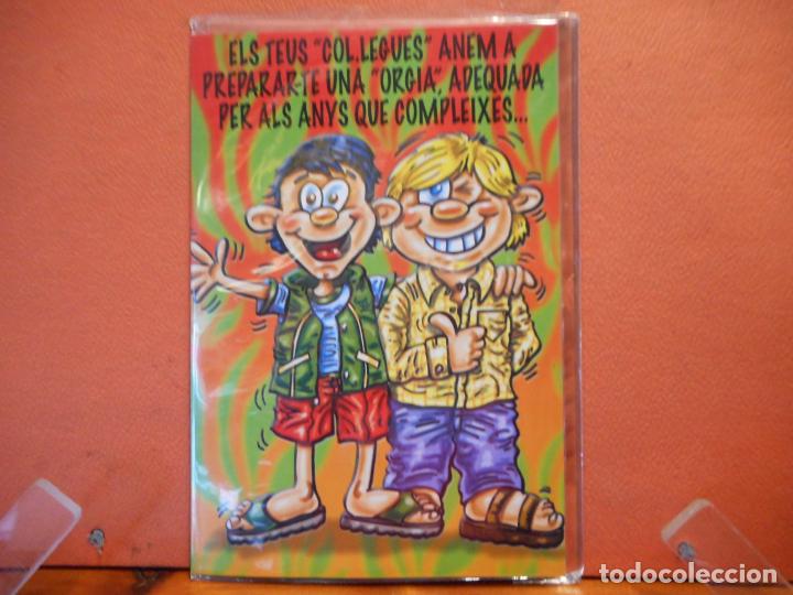 Coleccionismo: SIMP&Aacute;TICA TARJETA DE CUMPLEA&Ntilde;OS. - Foto 1