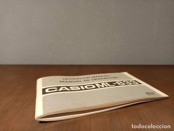 Coleccionismo: MANUAL DE OPERACION CASIO ML-833 - Foto 5