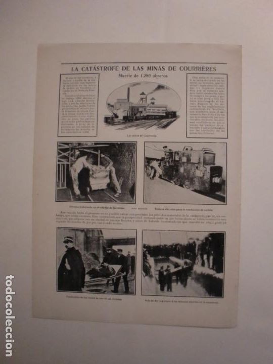 Collezionismo: LA CAT&Aacute;STROFE DE LAS MINAS DE COURRI&Egrave;RES - MADRID CONSTRUCCION DE LA GRAN VIA - 22/3/1906
