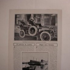Coleccionismo: JURA DE BANDERAS EN BARCELONA Y VALENCIA - EL AUTOMOVIL PANHARD DE D. CARLOS - 22/3/1906. Lote 223496740