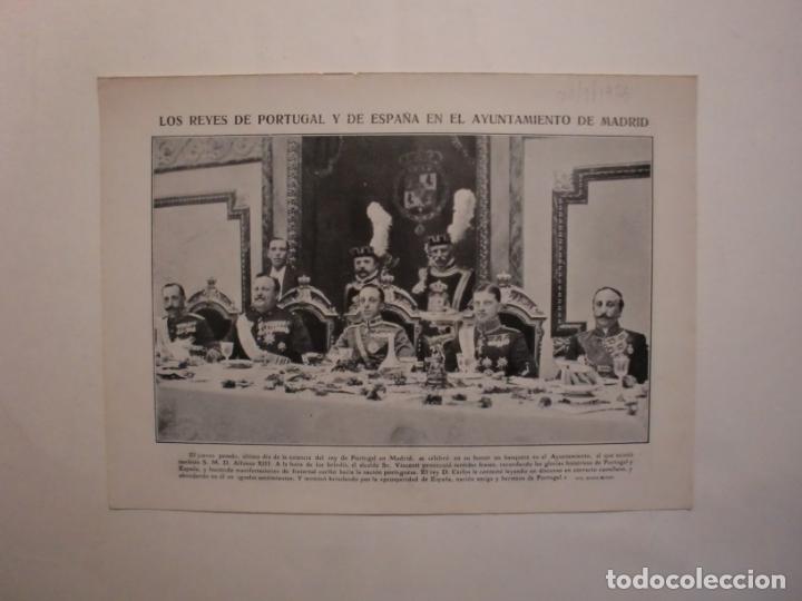 Collezionismo: REYES D PORTUGAL Y ESPA&Ntilde;A EN MADRID - EL REY EN SANTA CRUZ DE TENERIFE SPORT CANARIO - 22/3/1906