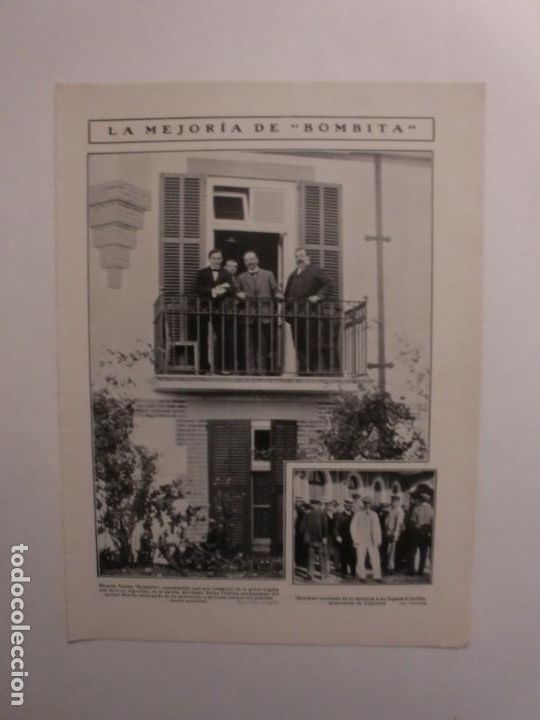Coleccionismo: LA MEJORIA DE BOMBITA EN EL HOTEL REINA CRISTINA SEVILLA - BAILABLE METODO GORRITZ - 1/7/1909