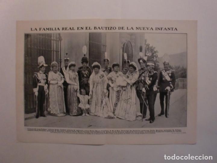 Coleccionismo: LA FAMILIA REAL EN EL BAUTIZO DE LA NUEVA INFANTA - COORPS OF KNIGHTS TEMPLER ATLANTIC CITY 1/7/1909