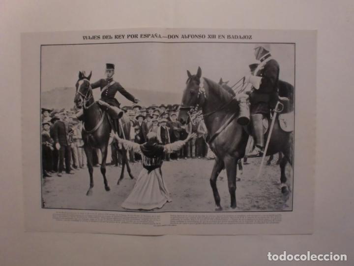 Sammelleidenschaft Papier: ALFONSO XII EN BADAJOZ Y CIUDAD REAL - 4/5/1905