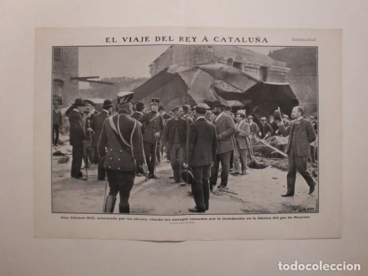 Collezionismo: EL VIAJE DEL REY POR LAS INUNDACIONES EN CATALU&Ntilde;A MANRESA SURIA - 24/10/1907