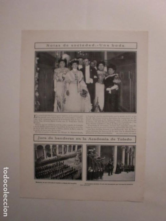 Coleccionismo: JURA DE BANDERAS EN LA ACADEMIA DE TOLEDO - RIADA SAN VICENTE DE CASTELLET - 24/10/1907