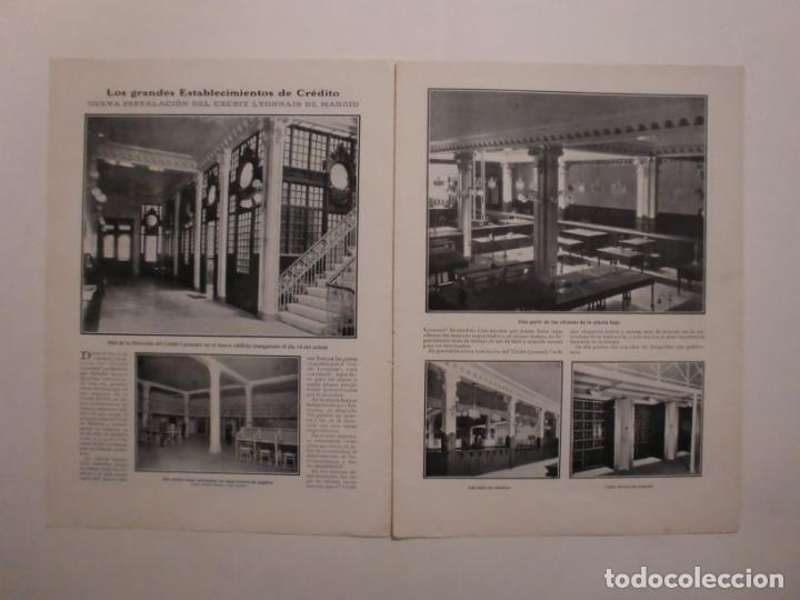 Coleccionismo: NUEVAS INSTALACIONES DEL CREDIT LYONNAIS EN MADRID - JULIO RUIZ ACTOR - 24/10/1907