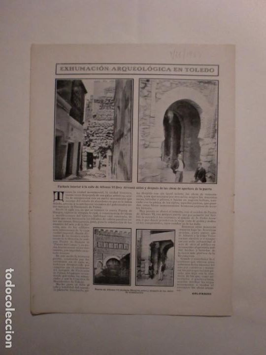 Collectionnisme: EXHUMACI&Oacute;N ARQUEOLOGICA EN TOLEDO - JUEGOS FLORALES EN JA&Eacute;N - EMILIO FERRARI - 7/11/1907