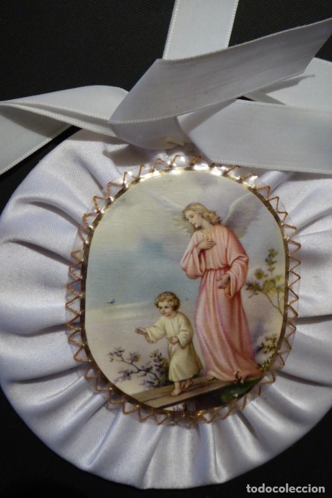Coleccionismo: &Aacute;ngel de la Guarda. Para colgar en cuna o coche de beb&eacute;.