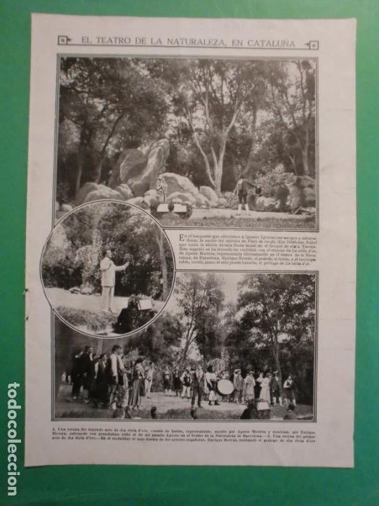 Collezionismo: TEATRO DE LA NATURALEZA EN CATALU&Ntilde;A ENRIC BORRAS LA VIOLA D'OR - PETROLEO GAL - 5/9/1914