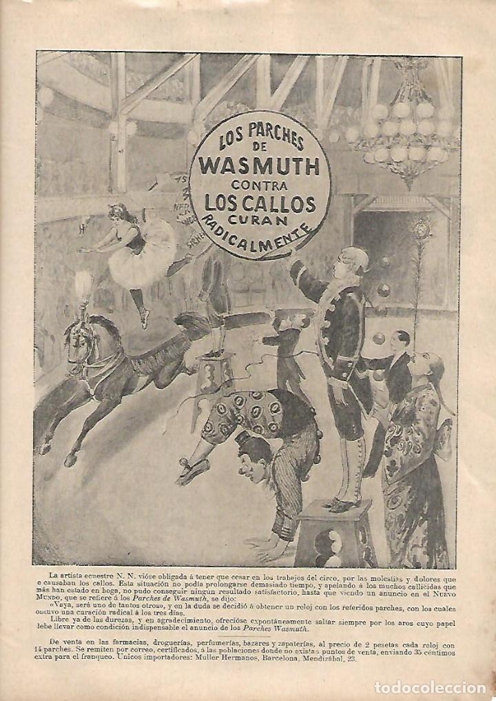Colecionismo: A&Ntilde;O 1898 RECORTE PRENSA PUBLICIDAD PARCHES DE WASMUTH CURA CALLOS MULLER HERMANOS BCNA