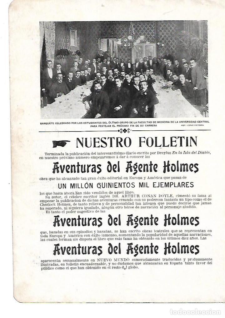Collectionnisme: A&Ntilde;O 1901 RECORTE PRENSA BANQUETE ALUMNOS ULTIMO CURSO DE MEDICINA UNIVERSIDAD CENTRAL FIN CARRERA
