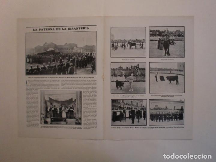 Coleccionismo: LA PATRONA DE LA INFANTERIA CUARTEL DE MARIA CRISTINA - ACTUALIDAD TEATRAL - 15/12/1904