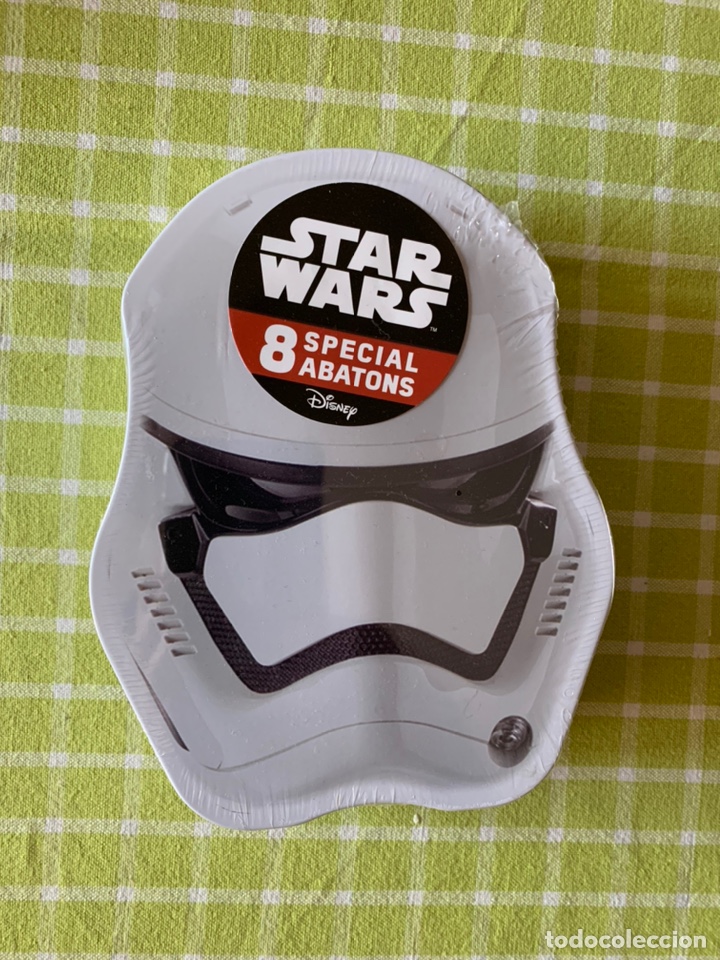 Coleccionismo: LATA MET&Aacute;LICA 8 ABATONS ESPECIALES STAR WARS. PANINI
