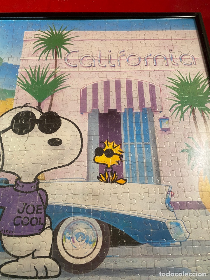 Coleccionismo: Puzzle enmarcado de snoopy - Foto 3