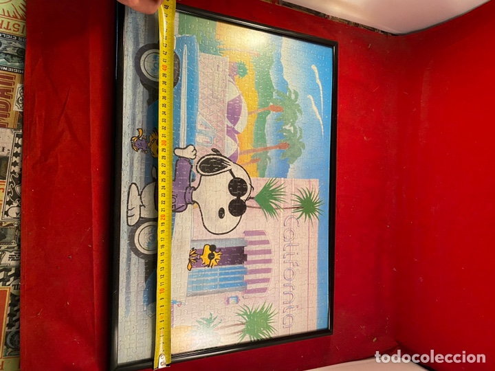 Coleccionismo: Puzzle enmarcado de snoopy - Foto 5