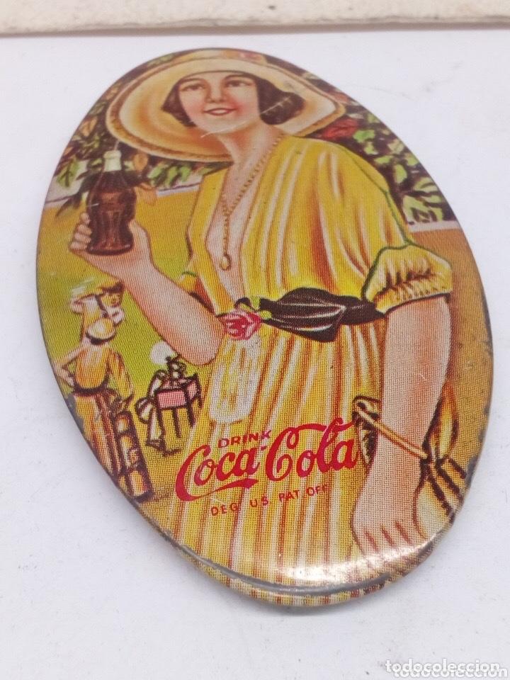 Coleccionismo: Espejo vintage de viva cola muy antiguo