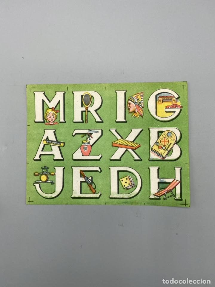 Coleccionismo: LAMINA DE ILUSTRACIONES INFANTILES CON LETRAS DEL ABECEDARIO. VER FOTOS
