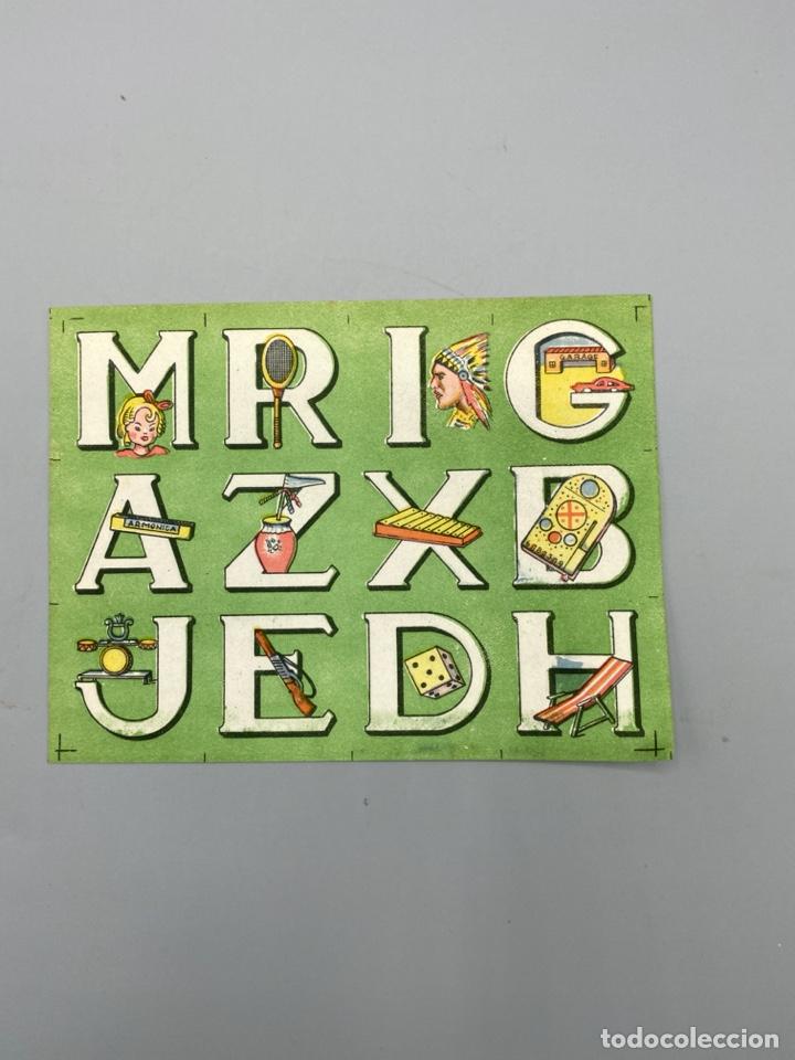 Coleccionismo: LAMINA DE ILUSTRACIONES INFANTILES CON LETRAS DEL ABECEDARIO. VER FOTOS