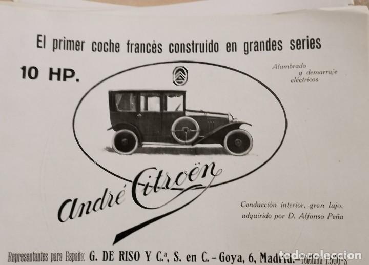 Coleccionismo: RETAL DE PUBLICACI&Ograve;N, 1920, PUBLICIDAD ANDR&Eacute; CITROEN