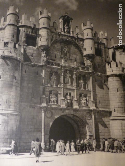 Coleccionismo: BURGOS ARCO DE SANTA MARIA ANTIGUA LAMINA HUECOGRABADO