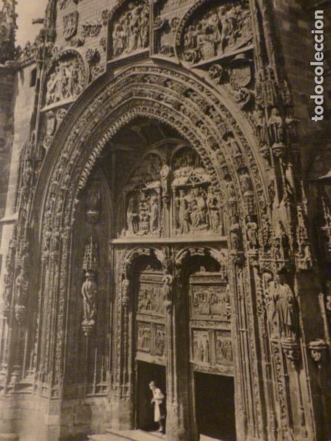 Collecting paper: ARANDA DE DUERO BURGOS PUERTA DE SANTA MARIA ANTIGUA LAMINA HUECOGRABADO