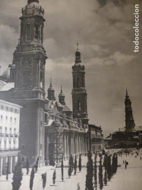 Coleccionismo: ZARAGOZA EL PILAR ANTIGUA LAMINA HUECOGRABADO