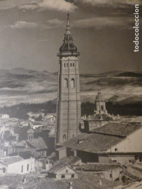 Collecting paper: CALATAYUD ZARAGOZA TORRE ANTIGUA LAMINA HUECOGRABADO