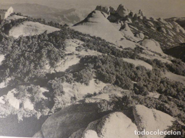 Collecting paper: MONTSERRAT BARCELONA VISTA ANTIGUA LAMINA HUECOGRABADO