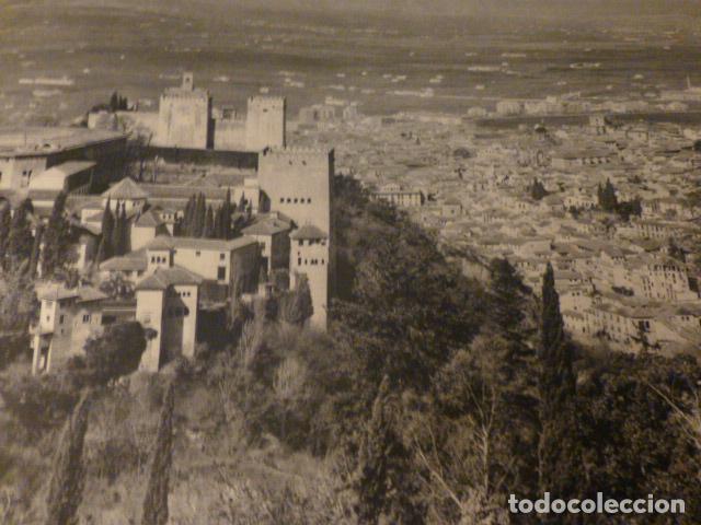Collecting paper: GRANADA LA ALHAMBRA ANTIGUA LAMINA HUECOGRABADO