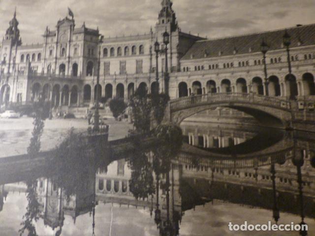 Sammelleidenschaft Papier: SEVILLA PLAZA DE ESPA&Ntilde;A ANTIGUA LAMINA HUECOGRABADO