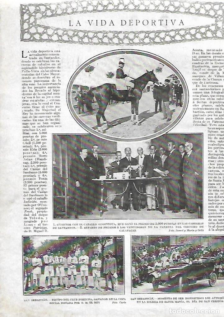 Colecionismo: A&Ntilde;O 1919 RECORTE PRENSA DEPORTES SAN SEBASTIAN EQUIPO CLUB FORTUNA GANADOR COPA SOCIAL REY