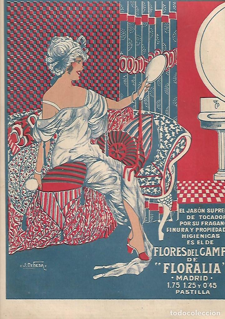 Sammelleidenschaft Papier: A&Ntilde;O 1919 RECORTE PRENSA PUBLICIDAD PASTILLA DE JABON TOCADOR FLORES DEL CAMPO PERFUMERIA FLORARIA