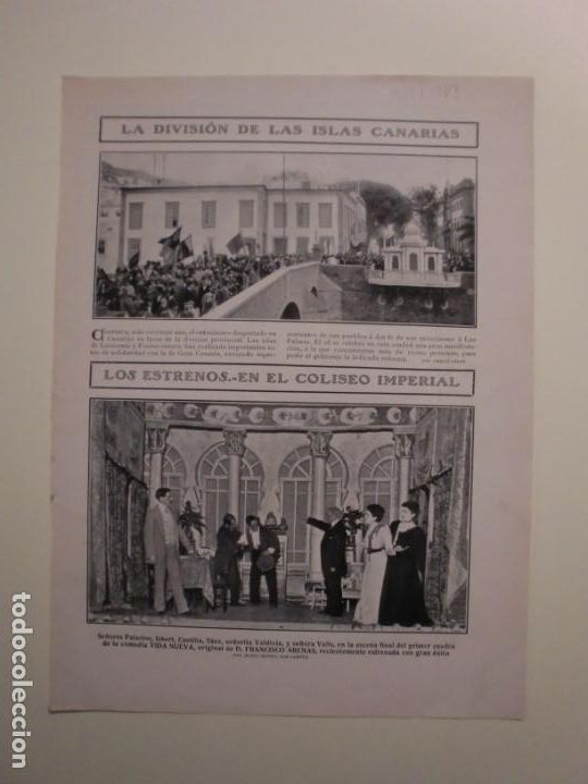 Coleccionismo: LA DIVISION DE LAS ISLAS CANARIAS - HIMNO A LA INDEPENDENCIA ESPA&Ntilde;OLA BRET&Oacute;N CANT&Oacute; - 7/5/1908