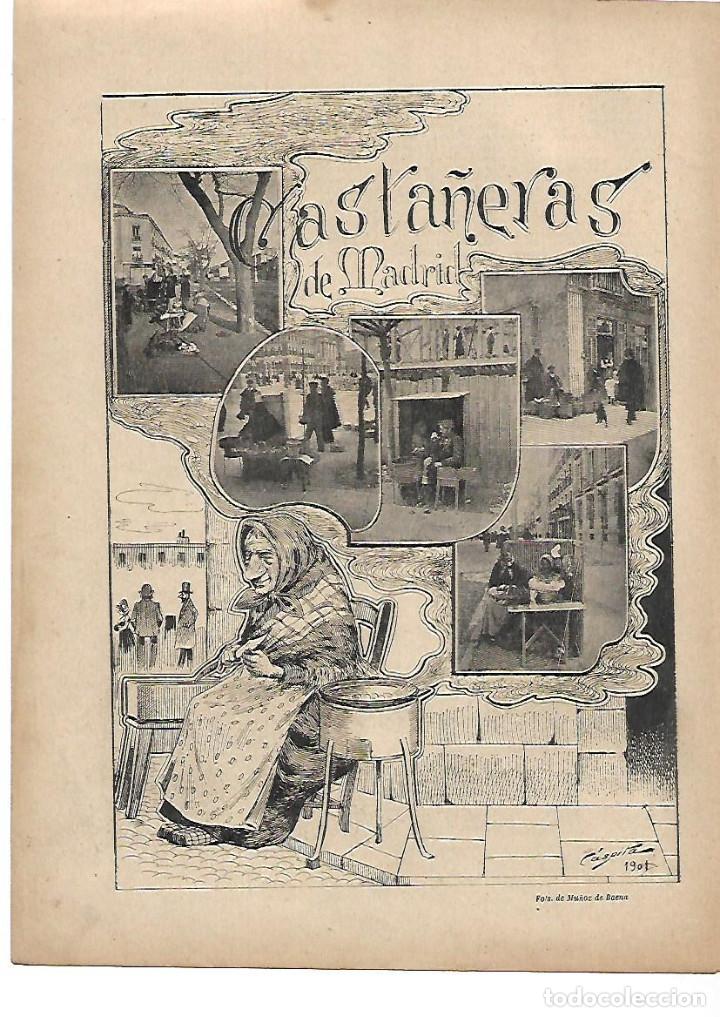 Collectionnisme: &Ntilde;O 1901 RECORTE PRENSA LAS CASTA&Ntilde;ERAS DE MADRID FOTOS ANTIGUAS MU&Ntilde;OZ DE BAENA COSTRUMBRE TRADICIONES