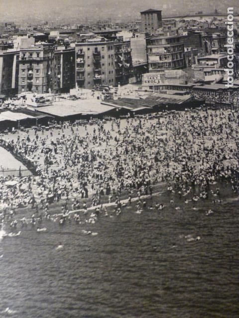 Collectionnisme: BARCELONA POBLE NOU VISTA AEREA ANTIGUA LAMINA HUECOGRABADO