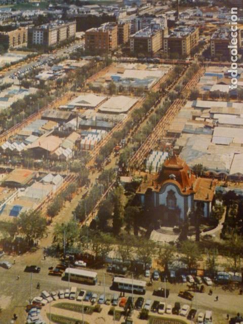 Sammelleidenschaft Papier: SEVILLA LA FERIA VISTA AEREA ANTIGUA LAMINA HUECOGRABADO