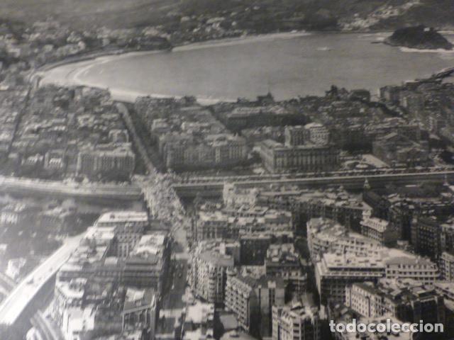 Collectionnisme: SAN SEBASTIAN VISTA AEREA ANTIGUA LAMINA HUECOGRABADO