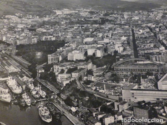 Collecting paper: BILBAO VISTA AEREA ANTIGUA LAMINA HUECOGRABADO