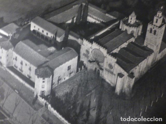 Collectionnisme: SAN CUGAT DEL VALLES BARCELONA VISTA AEREA ANTIGUA LAMINA HUECOGRABADO