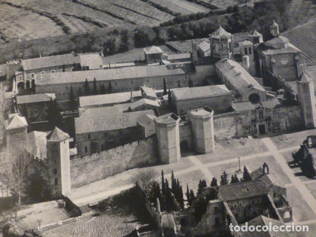 Collecting paper: POBLET TARRAGONA VISTA AEREA ANTIGUA LAMINA HUECOGRABADO