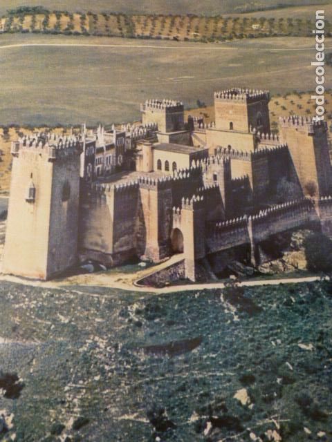 Coleccionismo: ALMODOVAR DEL RIO CORDOBA CASTILLO VISTA AEREA ANTIGUA LAMINA HUECOGRABADO