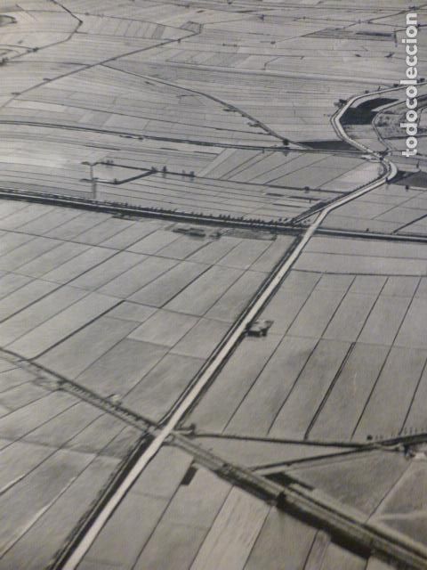 Coleccionismo: TARRAGONA DELTA DEL EBRO VISTA AEREA ANTIGUA LAMINA HUECOGRABADO