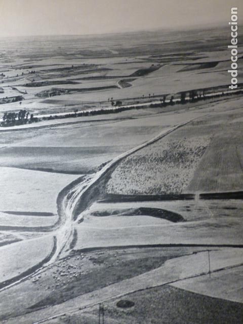 Collectionnisme: BURGOS VALLE DEL ARLANZON VISTA AEREA ANTIGUA LAMINA HUECOGRABADO