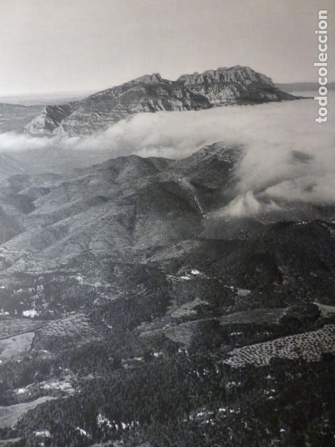 Coleccionismo: MONTSERRAT BARCELONA VISTA AEREA ANTIGUA LAMINA HUECOGRABADO