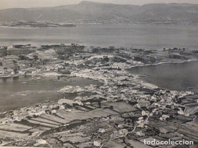 Collecting paper: RIA DE AROSA PONTEVEDRA VISTA AEREA ANTIGUA LAMINA HUECOGRABADO