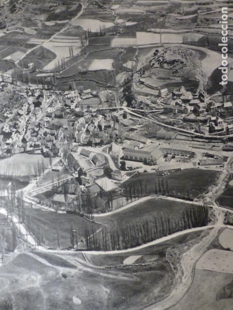 Coleccionismo: ALTO VALLE DEL GALLEGO HUESCA VISTA AEREA ANTIGUA LAMINA HUECOGRABADO