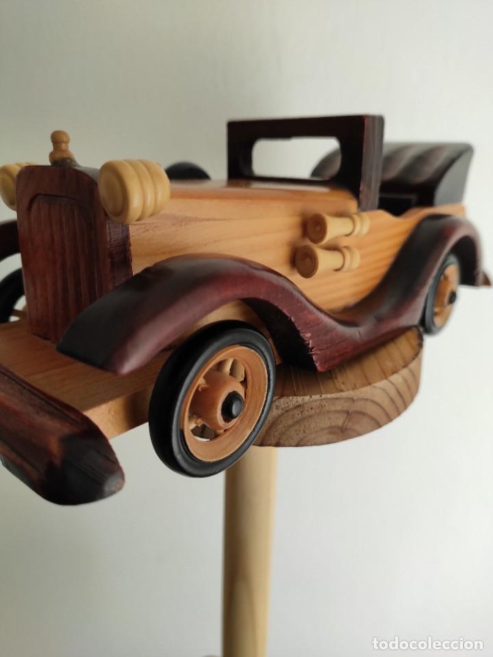 Coleccionismo: Coche artesanal en madera - Foto 5