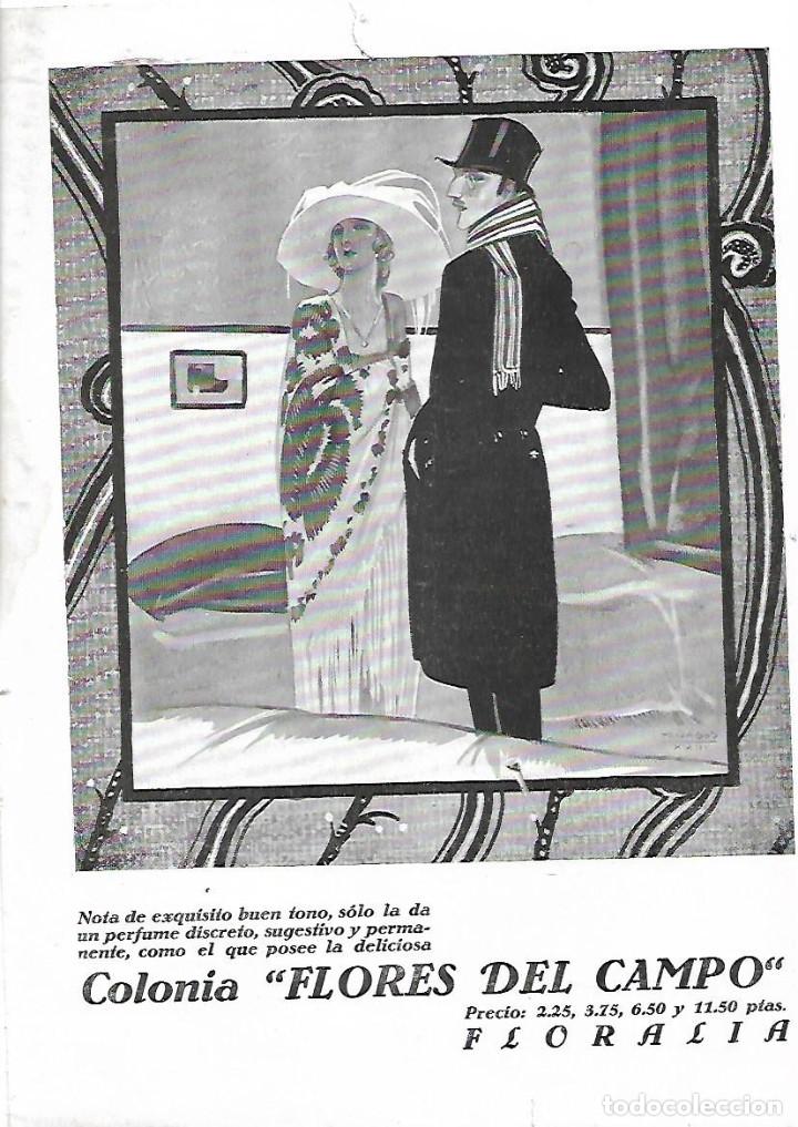 Collecting paper: A&Ntilde;O 1924 RECORTE PRENSA PUBLICIDAD COLONIA FLORES DEL CAMPO PERFUMERIA FLORALIA