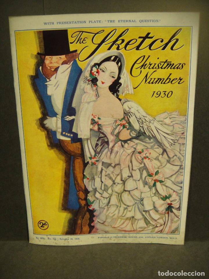 Coleccionismo: ilustracion de portada de la revista inglesa the sketch - a&ntilde;o 1930